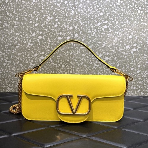 VALENTINO GARAVANI Borsa Loco in pelle di vitello 2B0K30 gialla