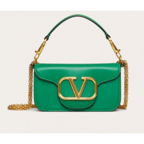VALENTINO GARAVANI MINI CRAZY Borsa a Spalla in Pelle di Vitello 1W2B0K verde