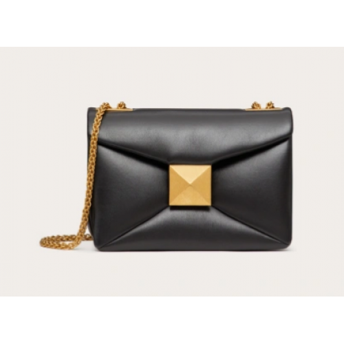 VALENTINO GARAVANI Borsa a spalla in montone One Stud XW0B0K21 nera