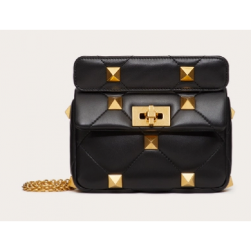 VALENTINO GARAVANI ROMAN STUD Borsa piccola in montone 1W2B0L04 nera