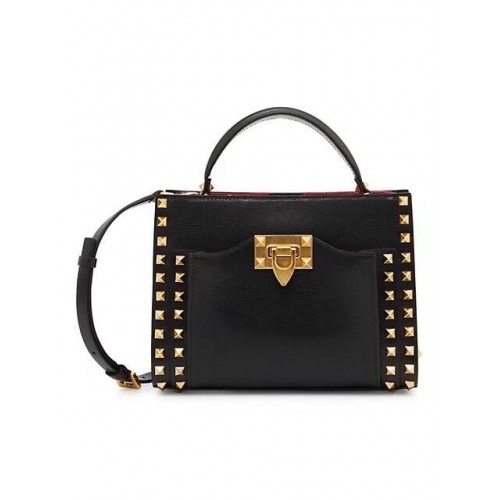 VALENTINO GARAVANI Rockstud Alcove Pelle di vitello grana media 2B0056 nero