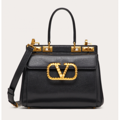 VALENTINO GARAVANI Rockstud Alcove Pelle di vitello grana media 2B0J41 nero