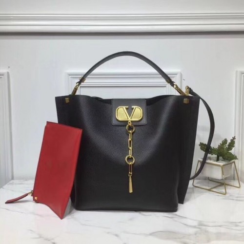 VALENTINO Borsa in Pelle Originale V0008 Nera