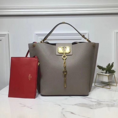 VALENTINO Borsa Originale in Pelle V0008 Grigia
