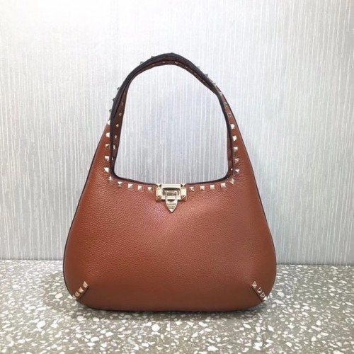 VALENTINO Borsa a tracolla originale in pelle 20077 marrone