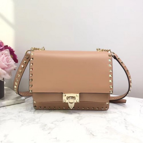 VALENTINO Borsa a tracolla originale in pelle 3005 rosa chiaro