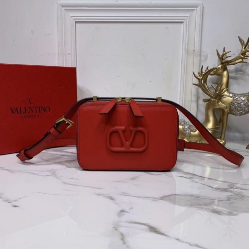 VALENTINO Borsa a tracolla originale in pelle V0020 rossa