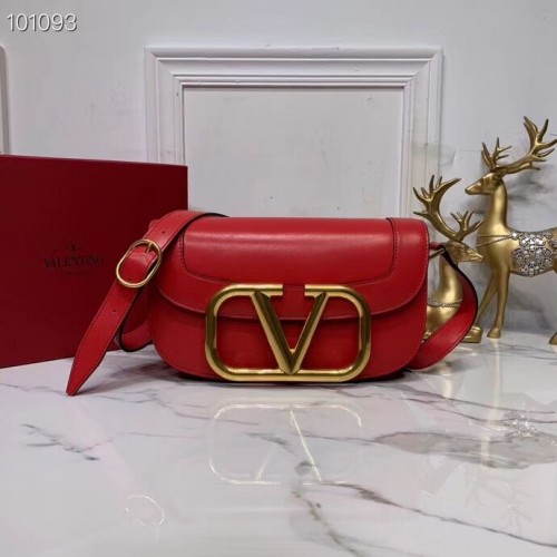 VALENTINO Borsa a tracolla originale in pelle V0030 rossa