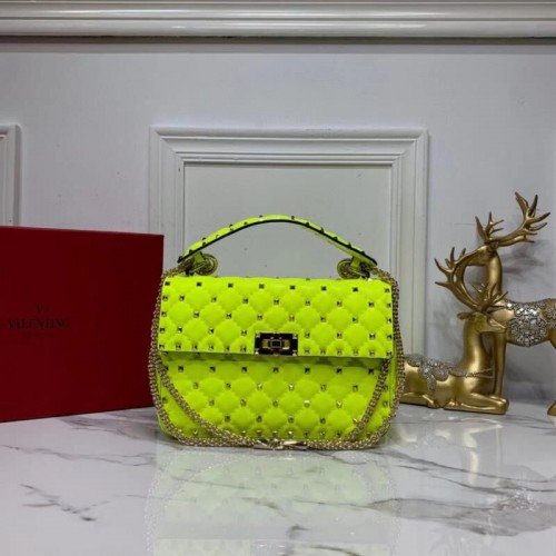 VALENTINO Borsa a tracolla originale in pelle V0122H Pentagramma Verde