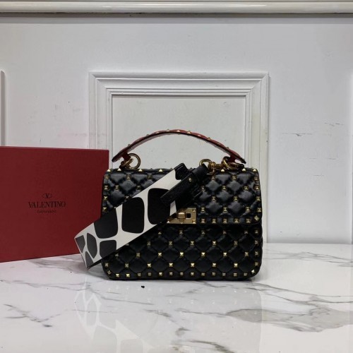 VALENTINO Borsa a tracolla originale in pelle V0122H nera