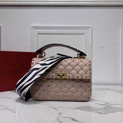 VALENTINO Borsa a tracolla originale in pelle V0122H rosa