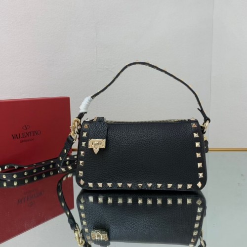 VALENTINO Borsa a tracolla originale in pelle V4700 nera