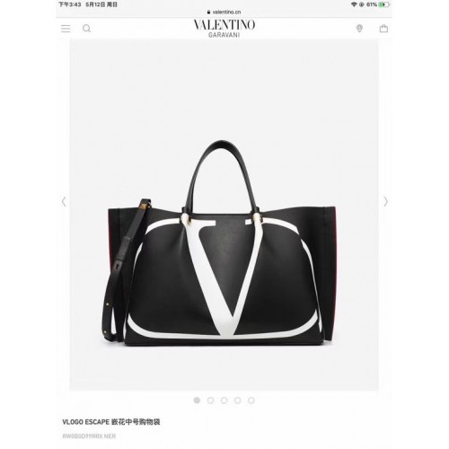 VALENTINO Borsa in pelle originale 9055 nera