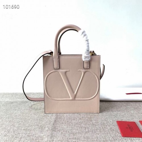 VALENTINO Borsa in pelle originale V2022 rosa chiaro