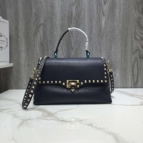 Borsa tote VALENTINO Rockstud in pelle V0094 nera