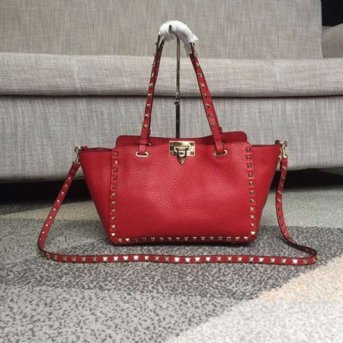 VALENTINO Borsa Rockstud media 0972 rossa