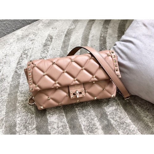 VALENTINO VLOCK Borsa a tracolla originale in pelle 0053 rosa