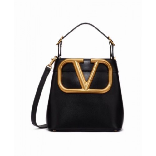 VALENTINO borsa a mano in pelle di vitello V0754 nera