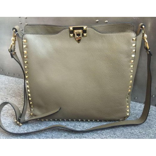 Borsa Hobo Rockstud Valentino Garavani VO84499 Grigia