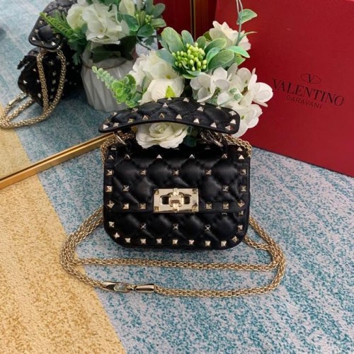 Borsa Rockstud Spike Valentino Garavani 0126 nera