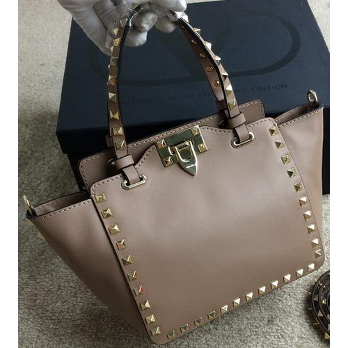 Borsa Tote Mini Rockstud Valentino Garavani Pelle Originale VG1918 Grigio