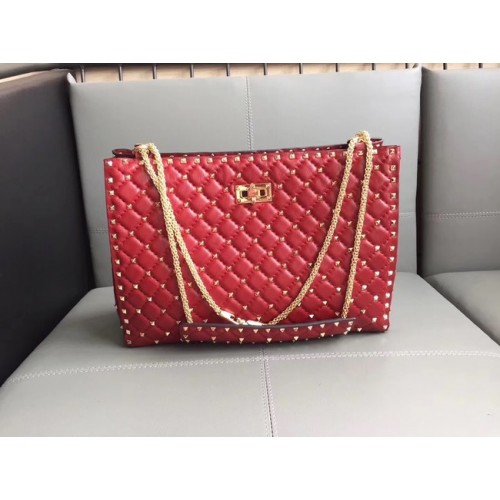 Borsa Shopping Valentino Starry Series Pelle di montone originale 0346 rossa