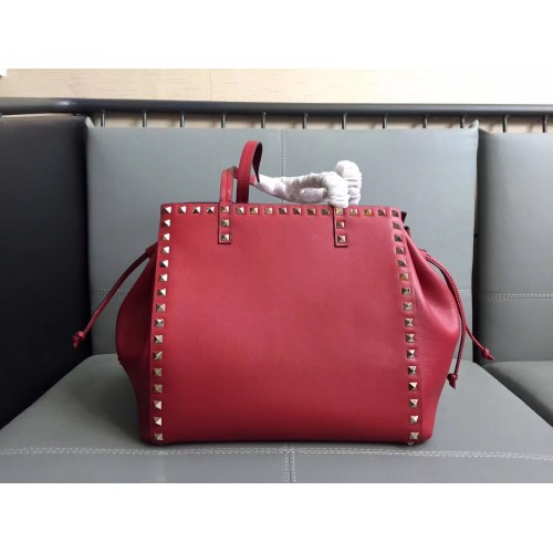 Valentino Tote Bag Originale Pelle 76366 Rosso