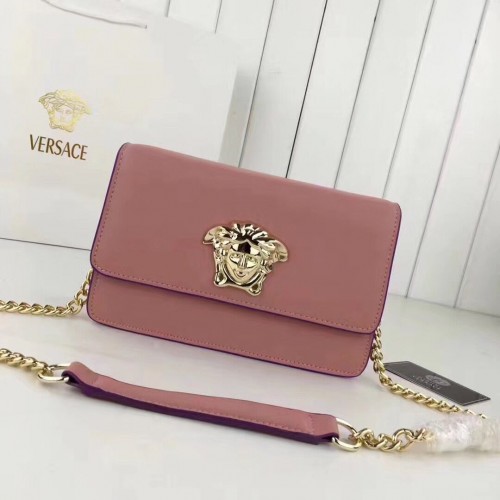 Versace 2017 Borsa a tracolla in pelle di vitello 7203 Rosa