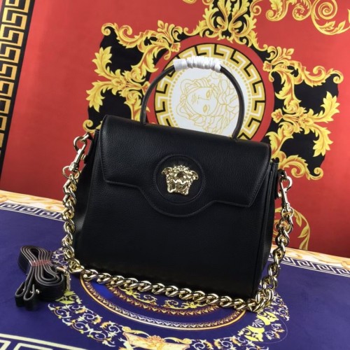 Borsa Versace Original media in pelle di vitello FS1041 nera