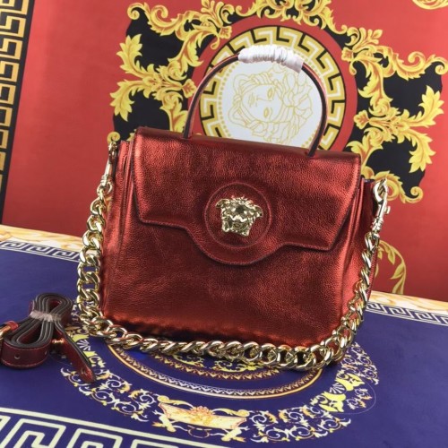 Borsa Versace Original media in pelle di vitello FS1041 rossa