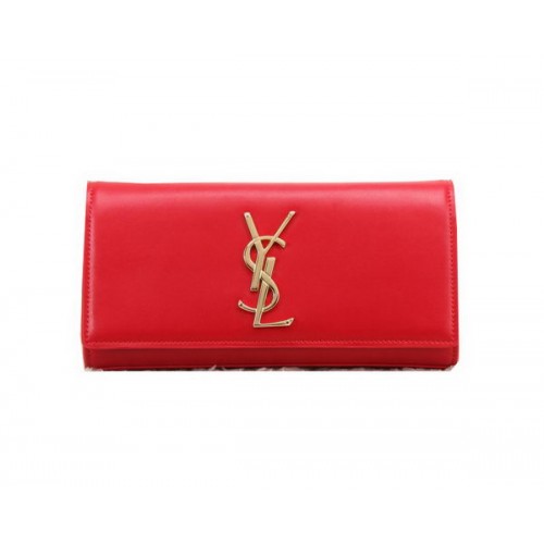 Pochette YSL Classic Monogramme Pelle Liscia Y8909 Rossa