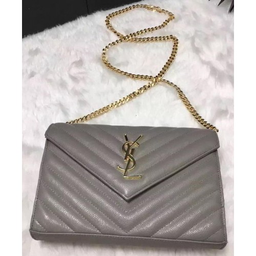 Pochette YSL Classic Monogramme Modello Cannage YSL0223 Grigio