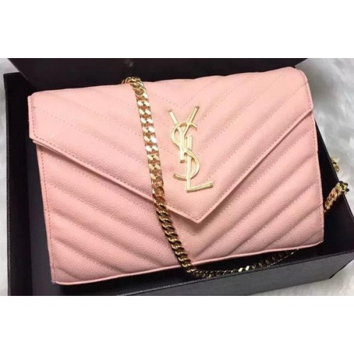 Pochette YSL Classic Monogramme Modello Cannage YSL0223 Rosa