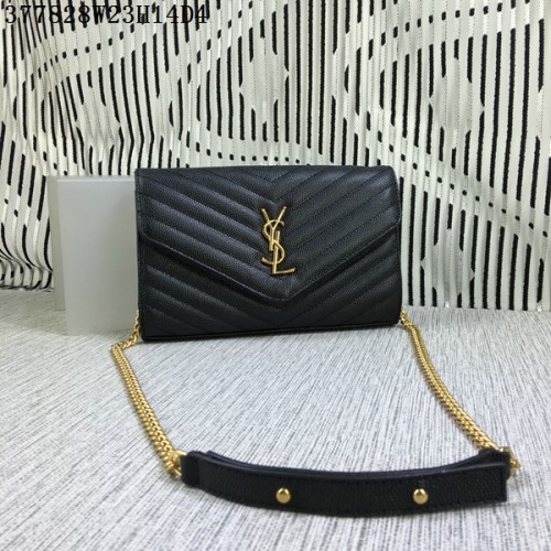 YSL Classic Monogramme Flap Bag Modello Cannage Y377828L Nero