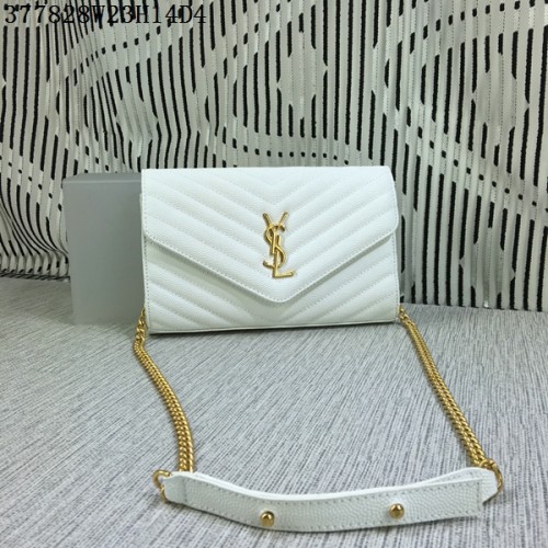 YSL Classic Monogramme Flap Bag Modello Cannage Y377828L Bianco
