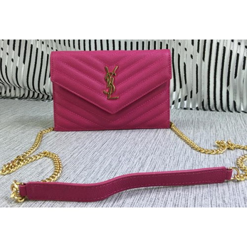 YSL Classic Monogramme Flap Bag Modello Cannage Y377828S Rosa