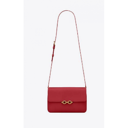 BORSA YSL LE MAILLON IN PELLE LISCIA 6497952 rosso
