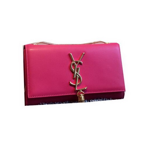 Borsa a tracolla YSL Monogramme in pelle liscia Y311218 rosa