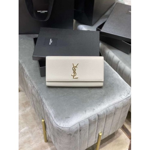 Borsa YSL Saint Laurent media Kate Y306078 AVORIO NATURALE