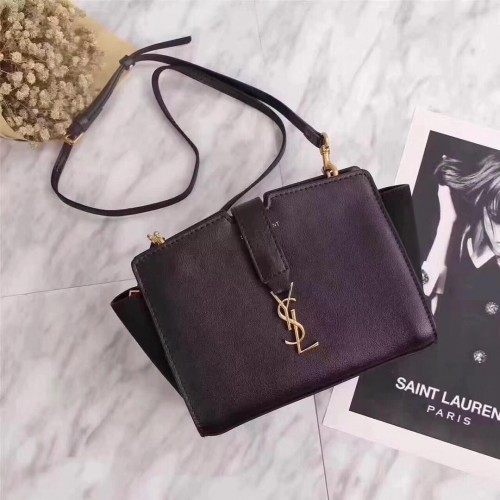 Yves Saint Laurent 2017 Borsa A Spalla In Pelle Di Vitello Y8021 Nera