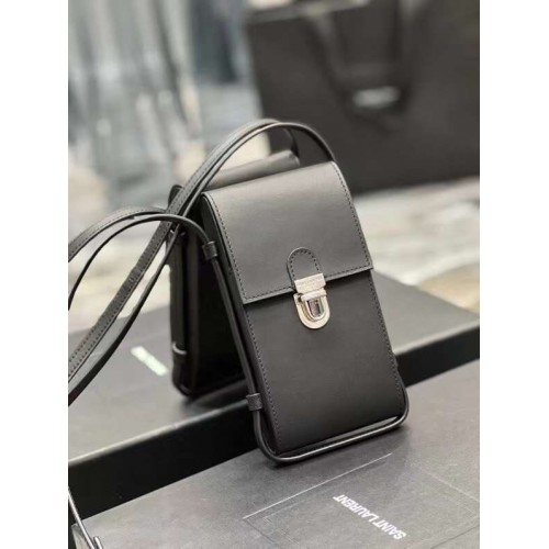 Borsa a tracolla Yves Saint Laurent in pelle di vitello Y567718 nera