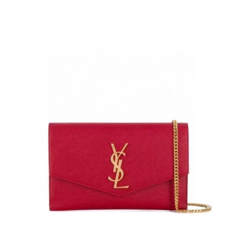 Borsa a tracolla Yves Saint Laurent in pelle di vitello Y707788 rossa