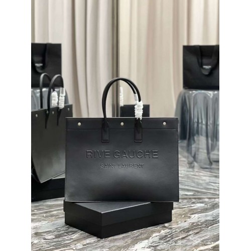 Yves Saint Laurent Borsa shopping in pelle di vitello Y677481 nera