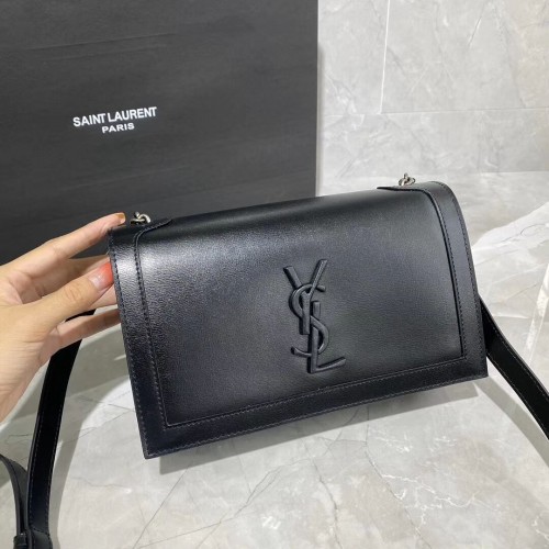 Borsa a tracolla in pelle di vitello Yves Saint Laurent Y635627-1 nera