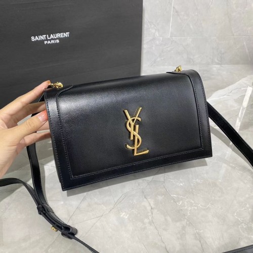 Borsa a tracolla in pelle di vitello Yves Saint Laurent Y635627-2 nera
