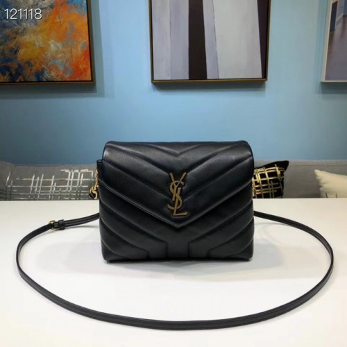 Borsa tote Yves Saint Laurent in pelle di vitello 467072 nera