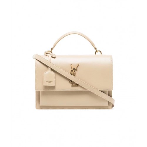Borsa Tote Yves Saint Laurent In Pelle Di Vitello Y634723 Beige
