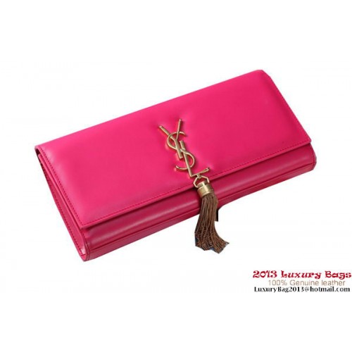 Yves Saint Laurent Classic Monogramme Tassel Pochette Y041 Rosa