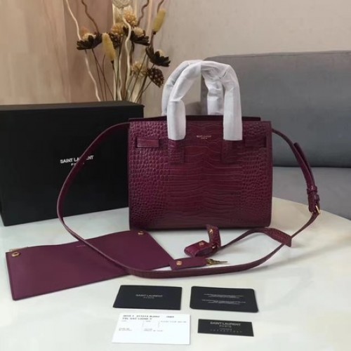 Borsa Yves Saint Laurent Classic Sac De Jour Y398710 Vino