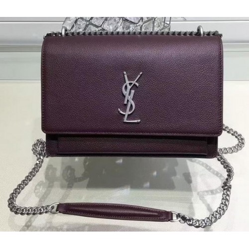 Borsa a tracolla a tracolla Yves Saint Laurent Y13927 Viola